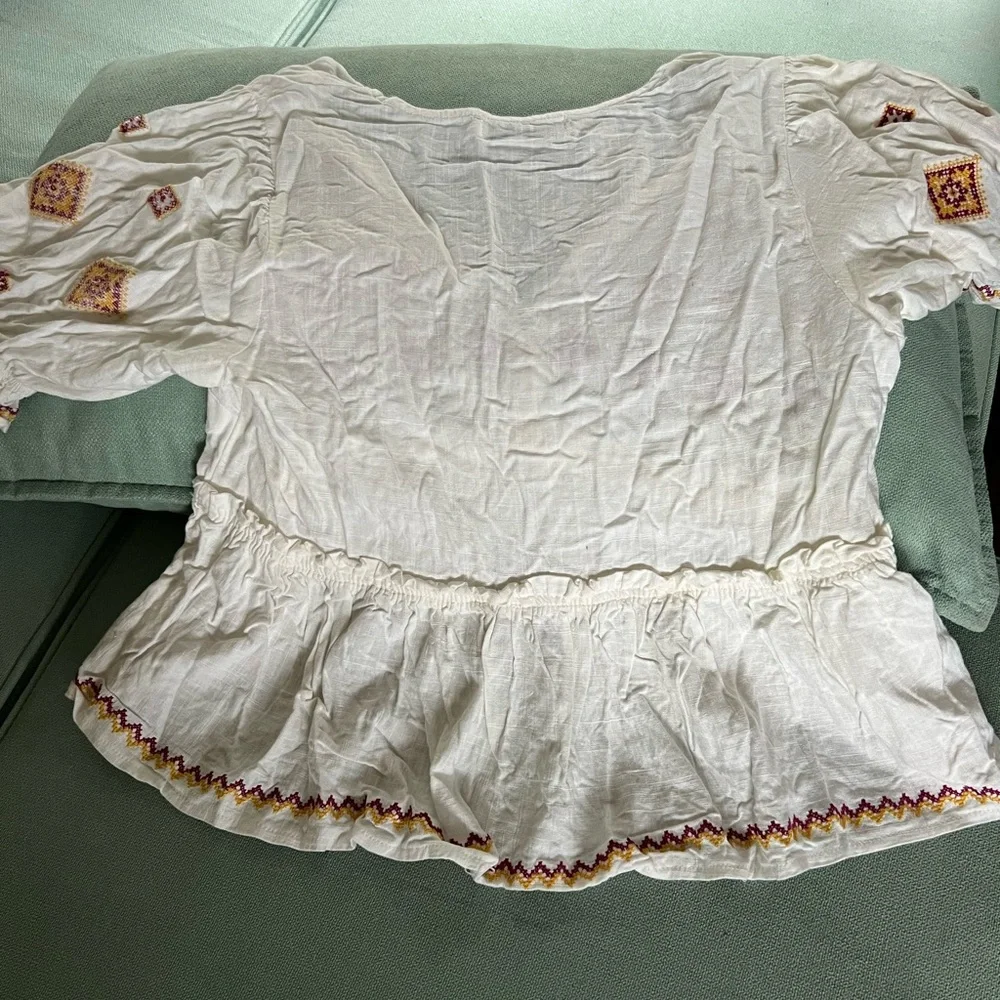 Petal & Pup Linen Shirt (size: 8) - Picture 4 of 5